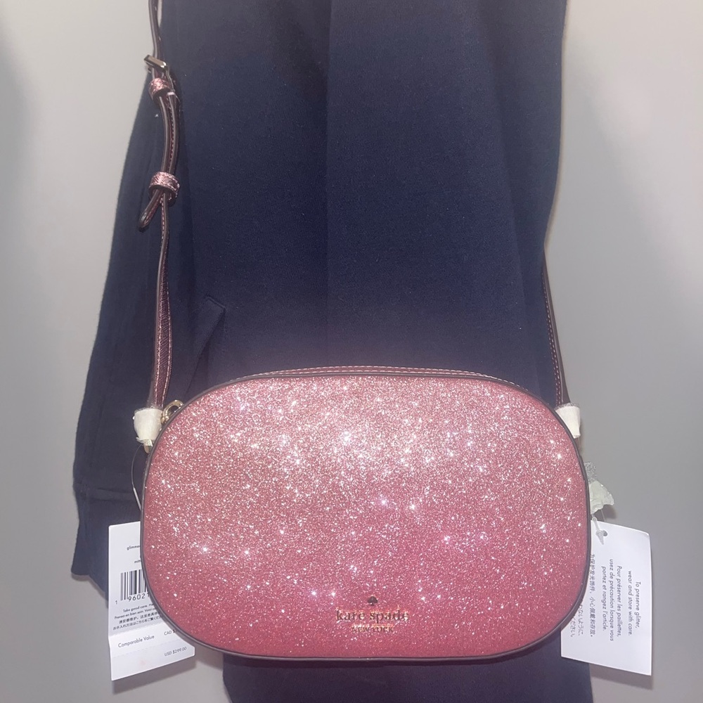 NWT Kate Spade Glimmer Oval Camera Crossbody